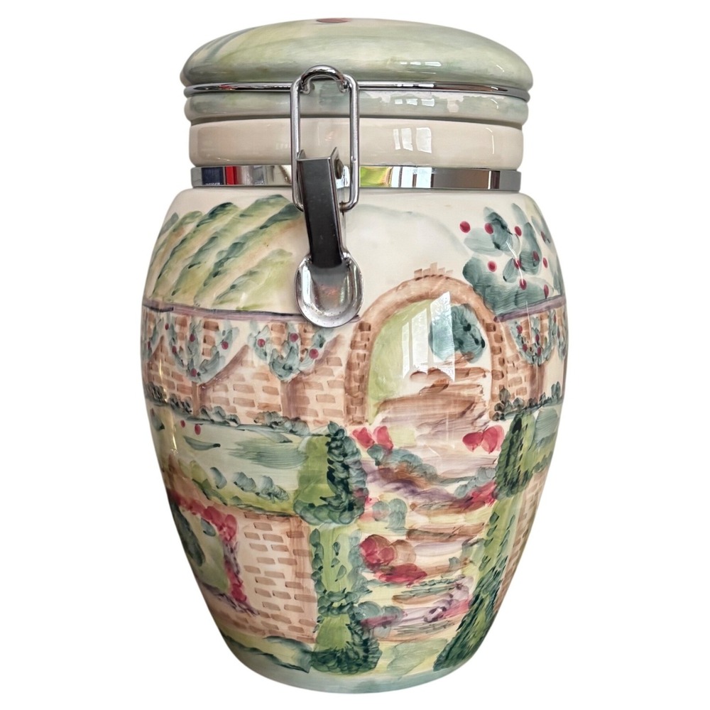 Michal Sparks Zrike Co | Estate of Mind | 8" | Hand Painted | Ceramic Canister